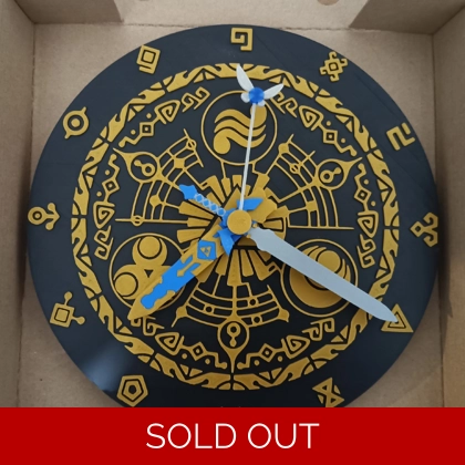 The Legend of Zelda - TriForce 3D Printed Clock The Legend of Zelda - TriForce 3D Printed Clock